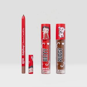 SET BETTY BOOP "BESITOS" LIP TRIO BEAUTY CREATIONS