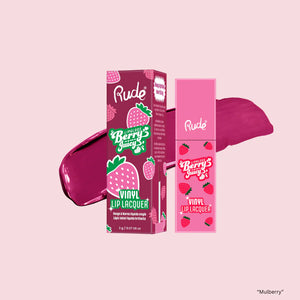 BERRY JUICY VINYL LIP LACQUER RUDE COSMETICS