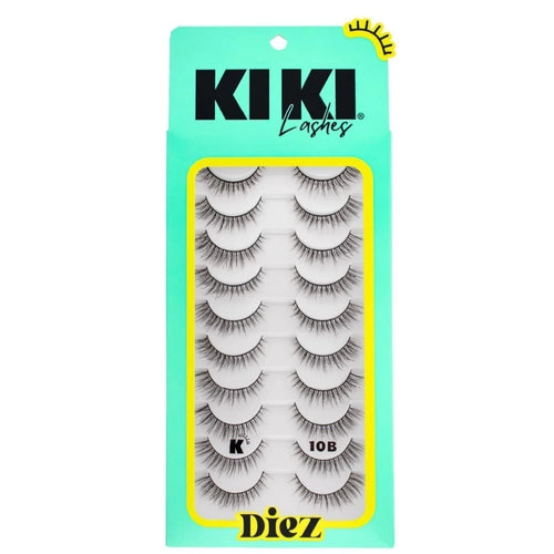 PAQUETE DE DIEZ 10B PESTAÑAS KIKI LASHES