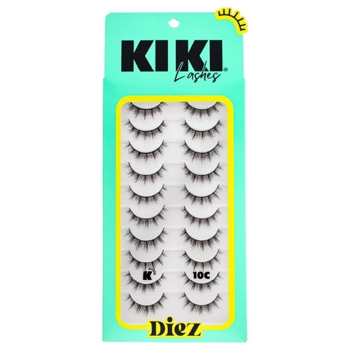 PAQUETE DE DIEZ 10C PESTAÑAS KIKI LASHES