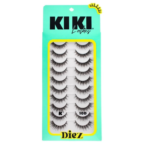 PAQUETE DE DIEZ 10D PESTAÑAS KIKI LASHES