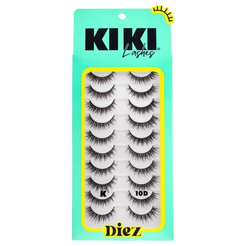 PAQUETE DE DIEZ 10D PESTAÑAS KIKI LASHES