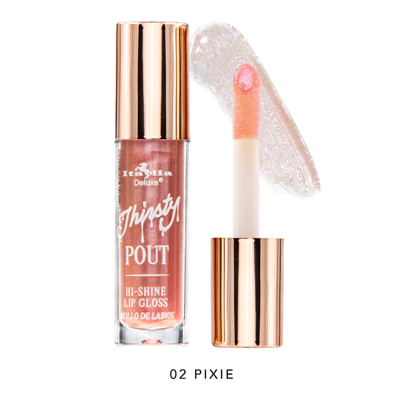 GLOSS THIRSTY POUT HI-SHINE LIP GLOSS ITALIA DELUXE