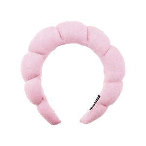 SET PARA SKINCARE DIADEMA Y MUÑEQUERAS HOT PINK CALA