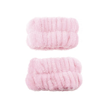 Cargar imagen en el visor de la galería, SET PARA SKINCARE DIADEMA Y MUÑEQUERAS HOT PINK CALA