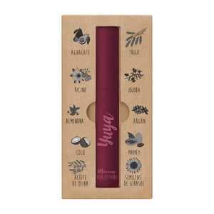 MÁSCARA DE PESTAÑAS 10 ACEITES NATURALES COLOR BORGOÑA YUYA