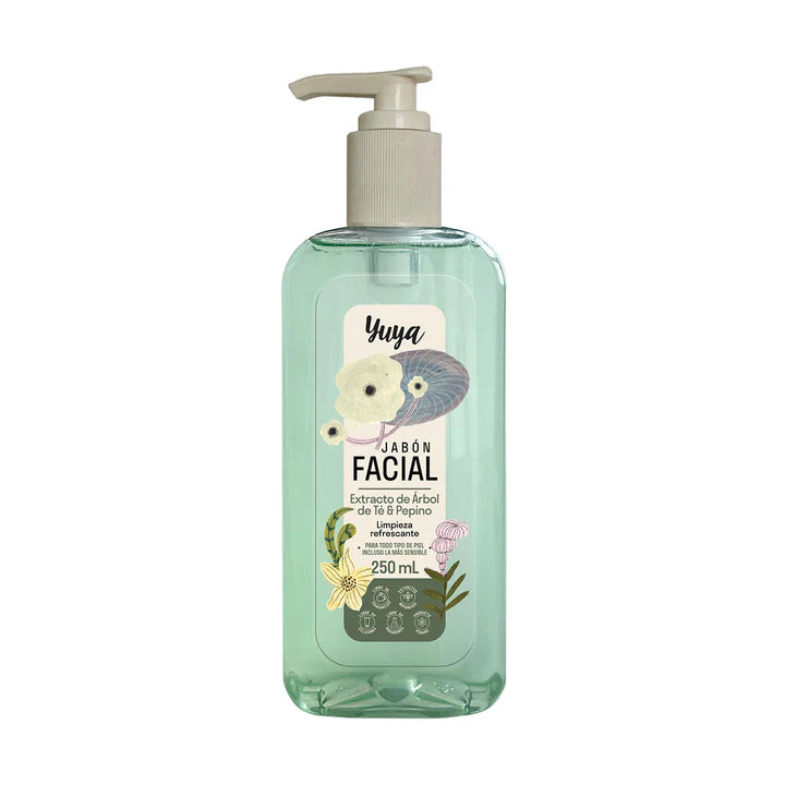 JÁBON DE EXTRACTO DE ÁRBOL DE TÉ Y PEPINO YUYA