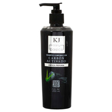 Cargar imagen en el visor de la galería, JABÓN CARBÓN ACTIVADO LIQUIDO CORPORAL 250ML KJ
