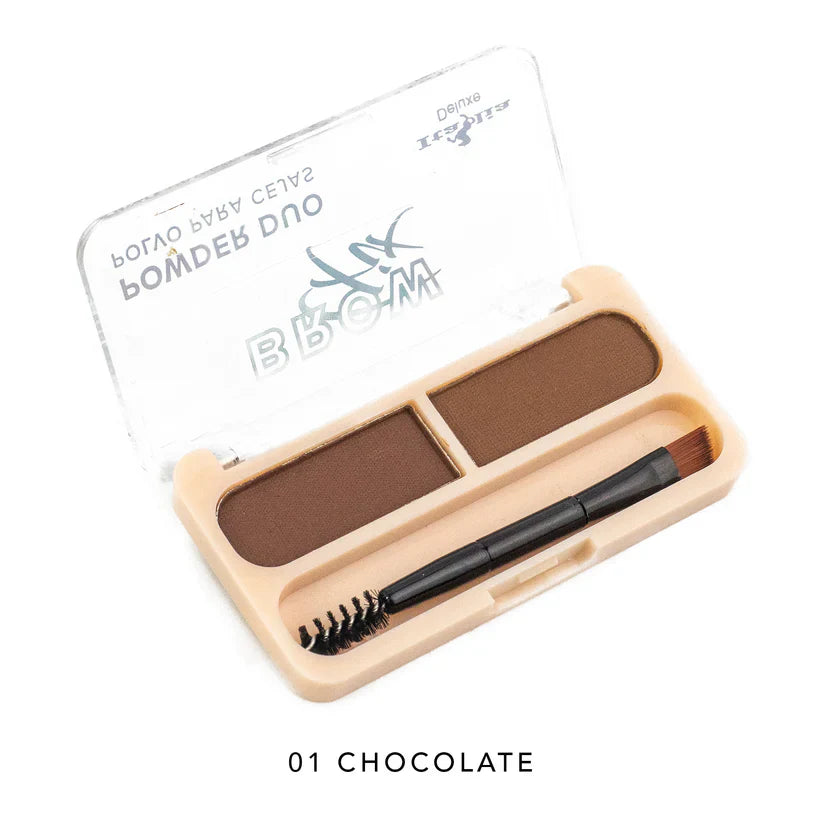 DÚO DE POLVOS PARA FIJAR CEJAS ITALIA DELUXE