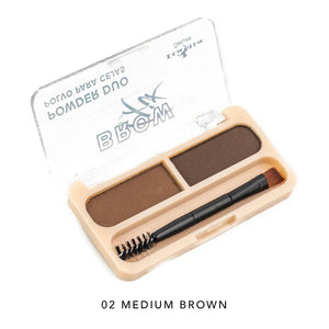DÚO DE POLVOS PARA FIJAR CEJAS ITALIA DELUXE