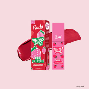 BERRY JUICY VINYL LIP LACQUER RUDE COSMETICS