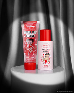 SET BETTY BOOP "SWEET BUT STRONG" BODY MIST AND LOTION SET  BEAUTY CREATIONS