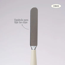 Cargar imagen en el visor de la galería, BROCHA DUO CEJAS Y ESPÁTULA  DB09 ATENEA BEAUTY