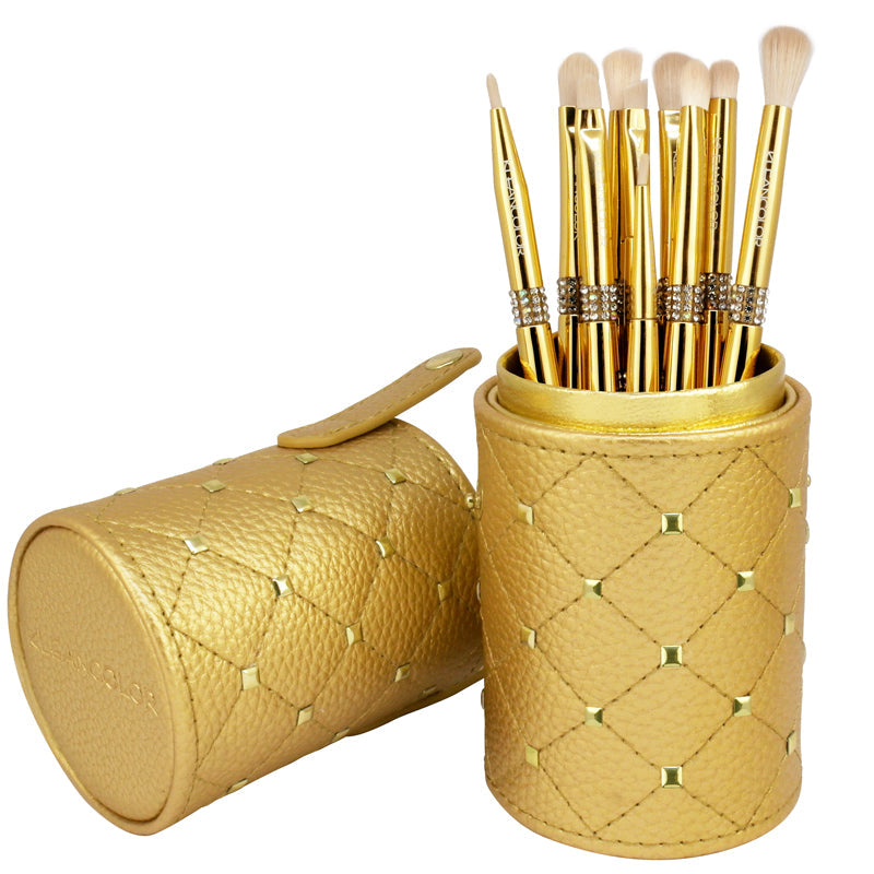 SET DE BROCHAS TWINKLY LOVE 10 PC EYE BRUSH SET W TUBBY GOLD