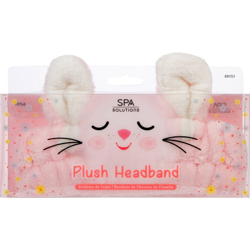 PLUSH HEADBAND PINK BUNNY CALA