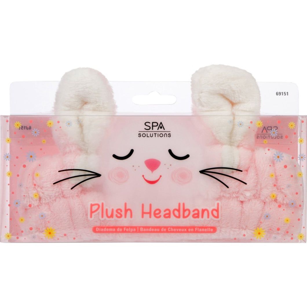 PLUSH HEADBAND PINK BUNNY CALA