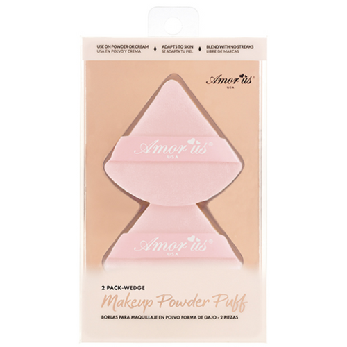 MAKEUP POWDER PUFF PINK  (2 PACK) AMOR US