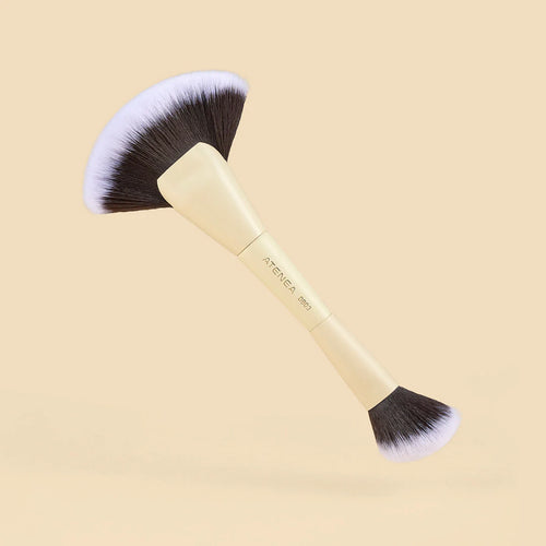 BROCHA DUO CONTORNO Y ABANICO DB03 ATENEA BEAUTY