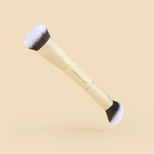BROCHA DUO BASE Y CREMA DB02 ATENEA BEAUTY
