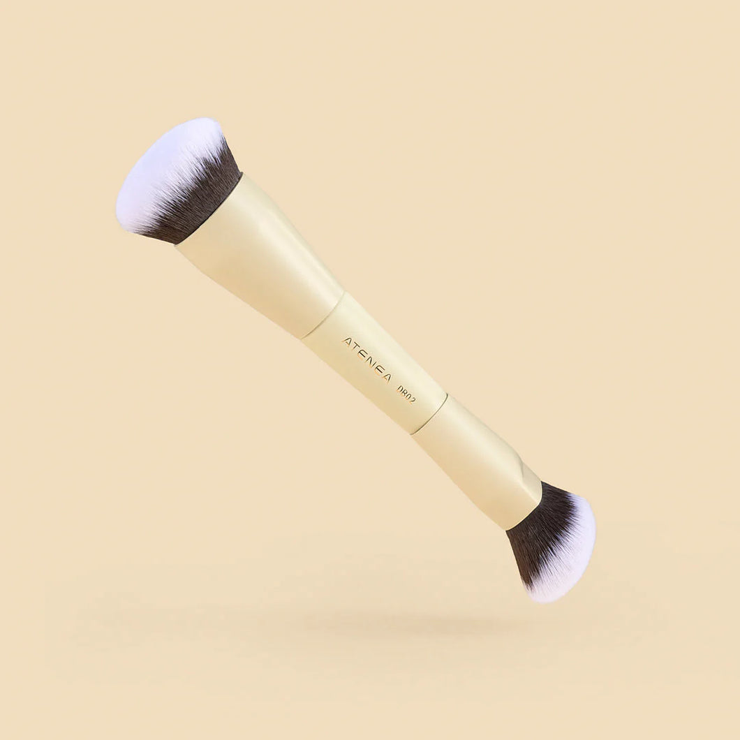 BROCHA DUO BASE Y CREMA DB02 ATENEA BEAUTY