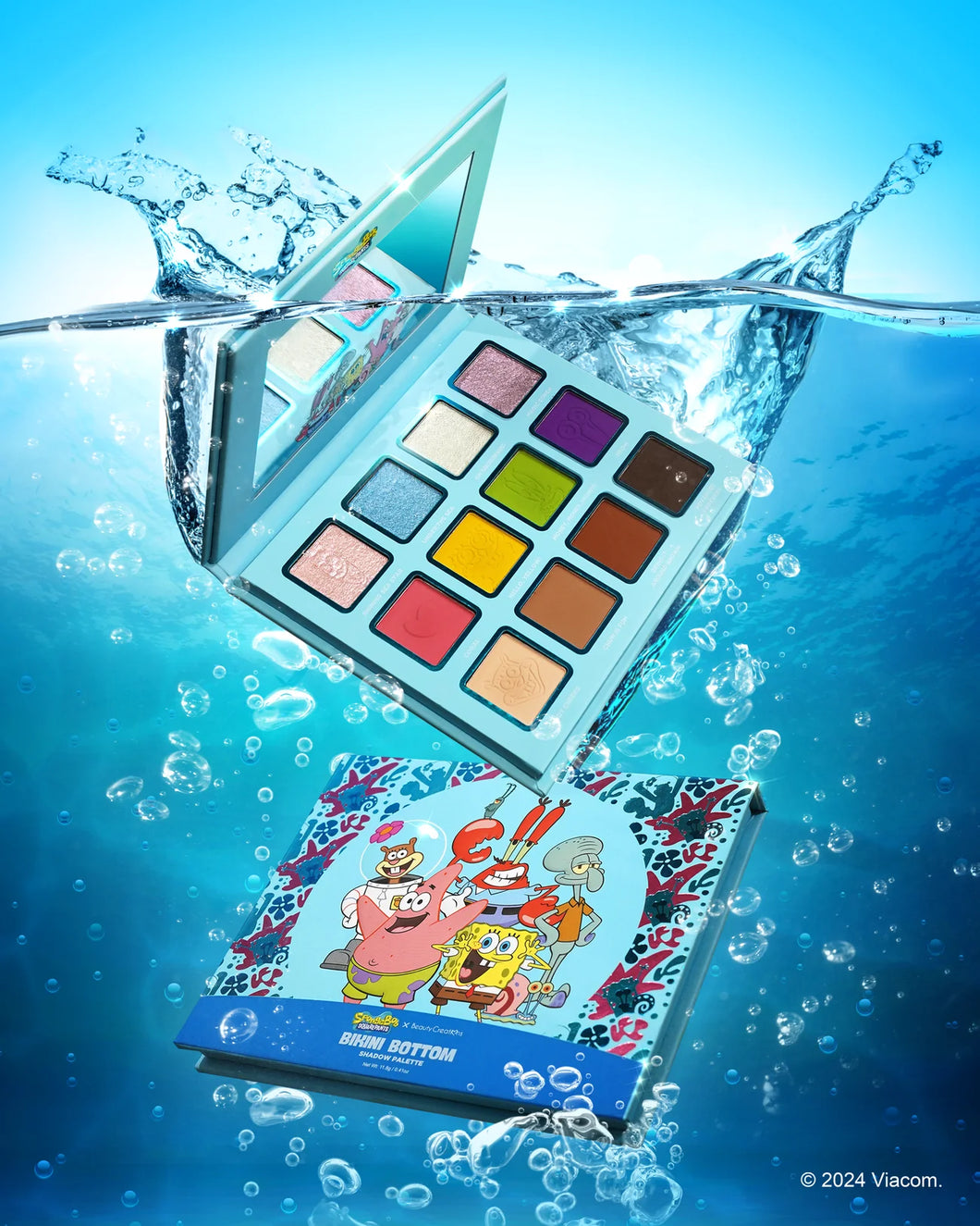 BIKINI BOTTOM PALETA DE SOBRAS BOB ESPONJA X BEAUTY CREATIONS