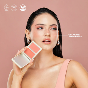 RUBOR EN DÚO ALLURE CREMA Y POLVO COMPACTO ATENEA BEAUTY