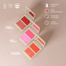 Cargar imagen en el visor de la galería, RUBOR EN DÚO ALLURE CREMA Y POLVO COMPACTO ATENEA BEAUTY
