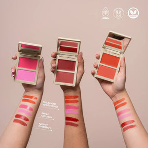 RUBOR EN DÚO ALLURE CREMA Y POLVO COMPACTO ATENEA BEAUTY