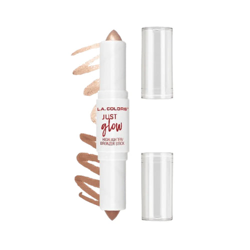 JUST GLOW ILUMINADOR/BRONZER STICK EN DUO L.A COLORS