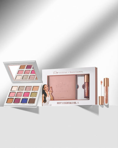 ROSY MCMICHAEL X BEAUTY CREATIONS VOL. 1 ESSENTIAL PALETTE  & GLOSS BUNDLE