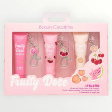 Cargar imagen en el visor de la galería, FRUITY DOSE LIP BALM TRIO BEAUTY CREATIONS