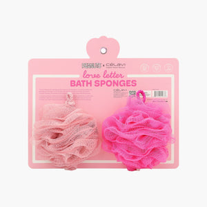 BATH SPONGES DE 2 PIEZAS CON MANÍ DÍA DE SAN VALENTÍN CELAVI