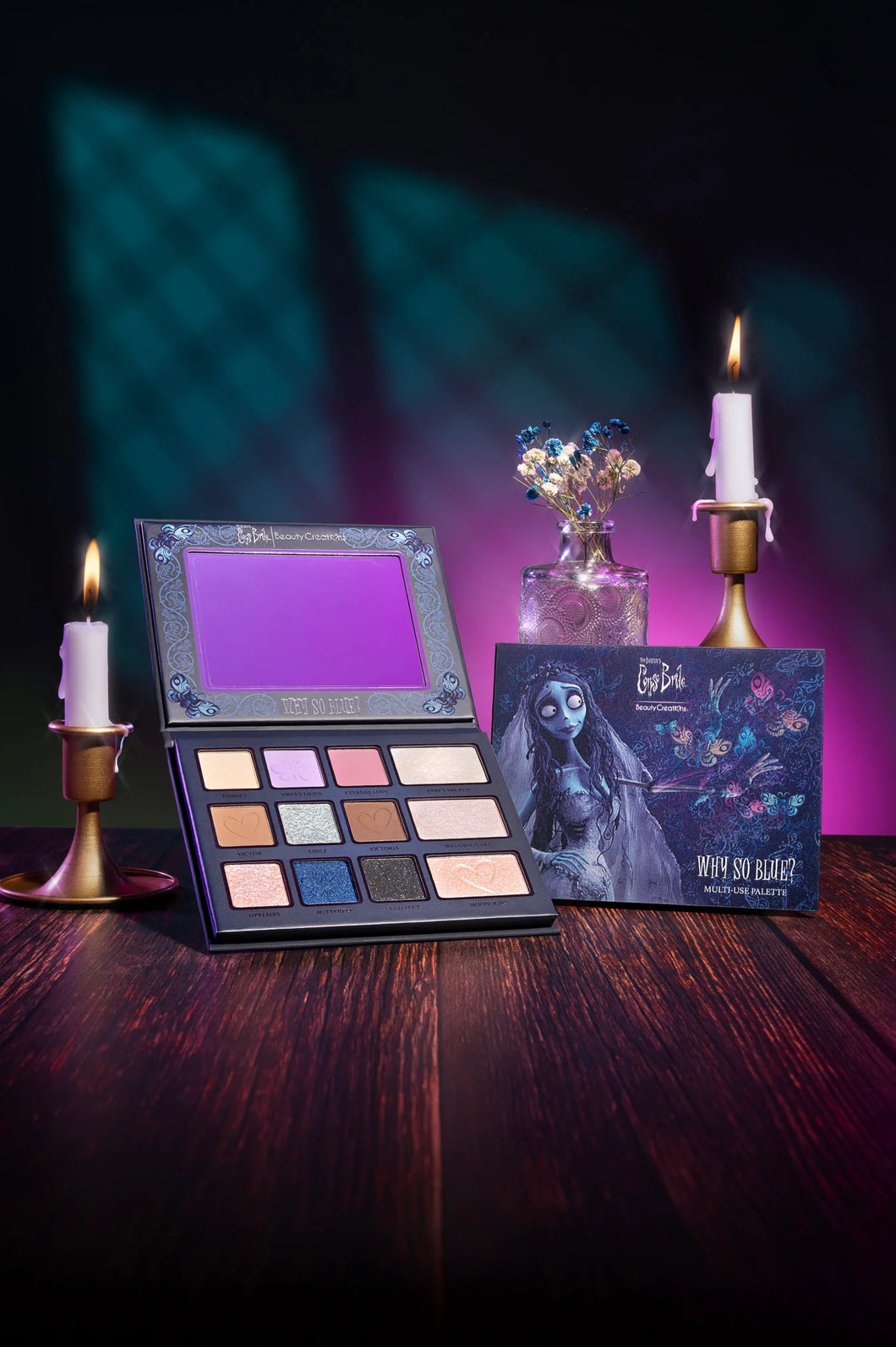WHY SO BLUE PALETTE COLECCIÓN CORPSE BRIDE X BEAUTY CREATIONS