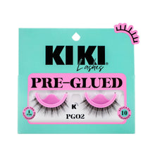 Cargar imagen en el visor de la galería, PAR DE PESTAÑAS PRE GLUED PG02 KIKI LASHES