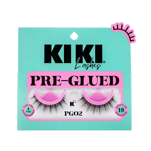 PAR DE PESTAÑAS PRE GLUED PG02 KIKI LASHES