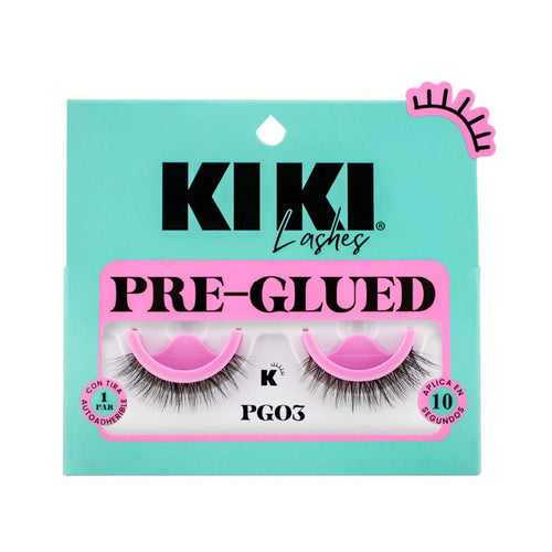PAR DE PESTAÑAS PRE GLUED PG03 KIKI LASHES