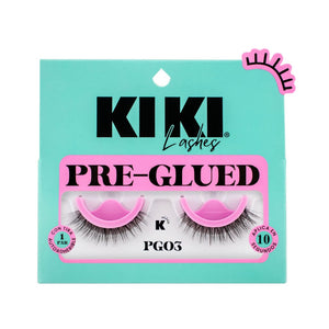 PAR DE PESTAÑAS PRE GLUED PG03 KIKI LASHES