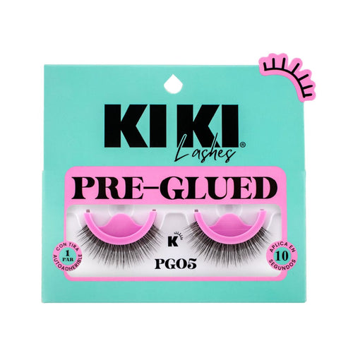PAR DE PESTAÑAS PRE GLUED PG05 KIKI LASHES