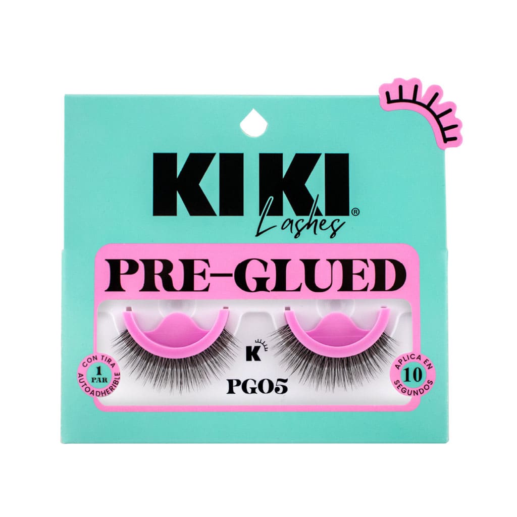 PAR DE PESTAÑAS PRE GLUED PG05 KIKI LASHES