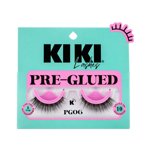 PAR DE PESTAÑAS PRE GLUED PG06 KIKI LASHES