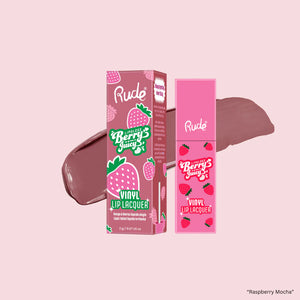 BERRY JUICY VINYL LIP LACQUER RUDE COSMETICS