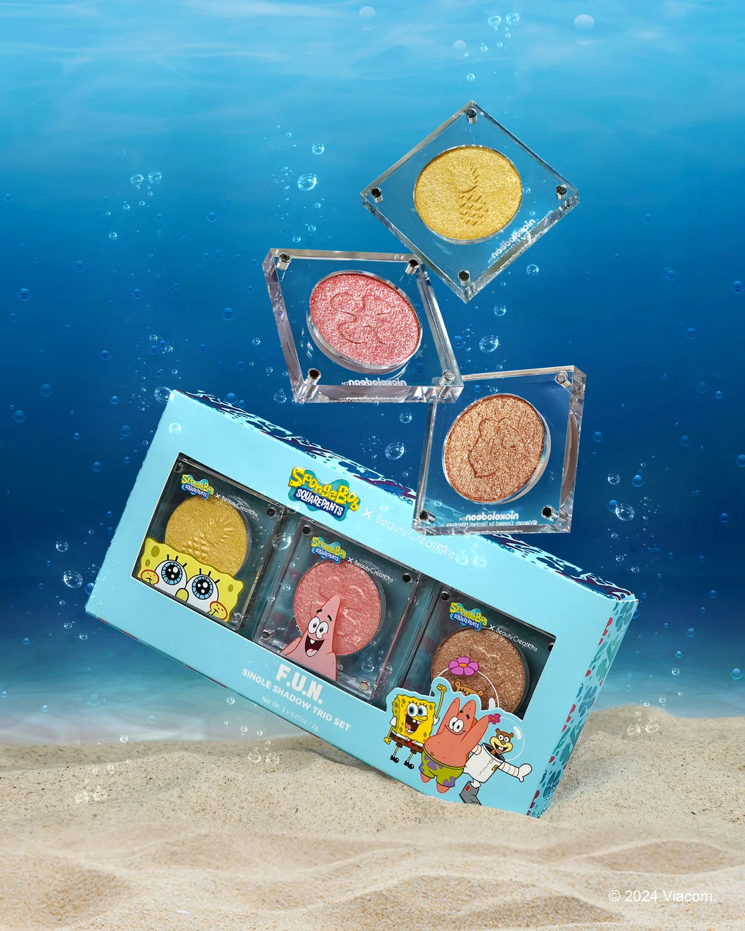 F.U.N SINGLE EYESHADOW SET BOB ESPONJA X BEAUTY CREATIONS