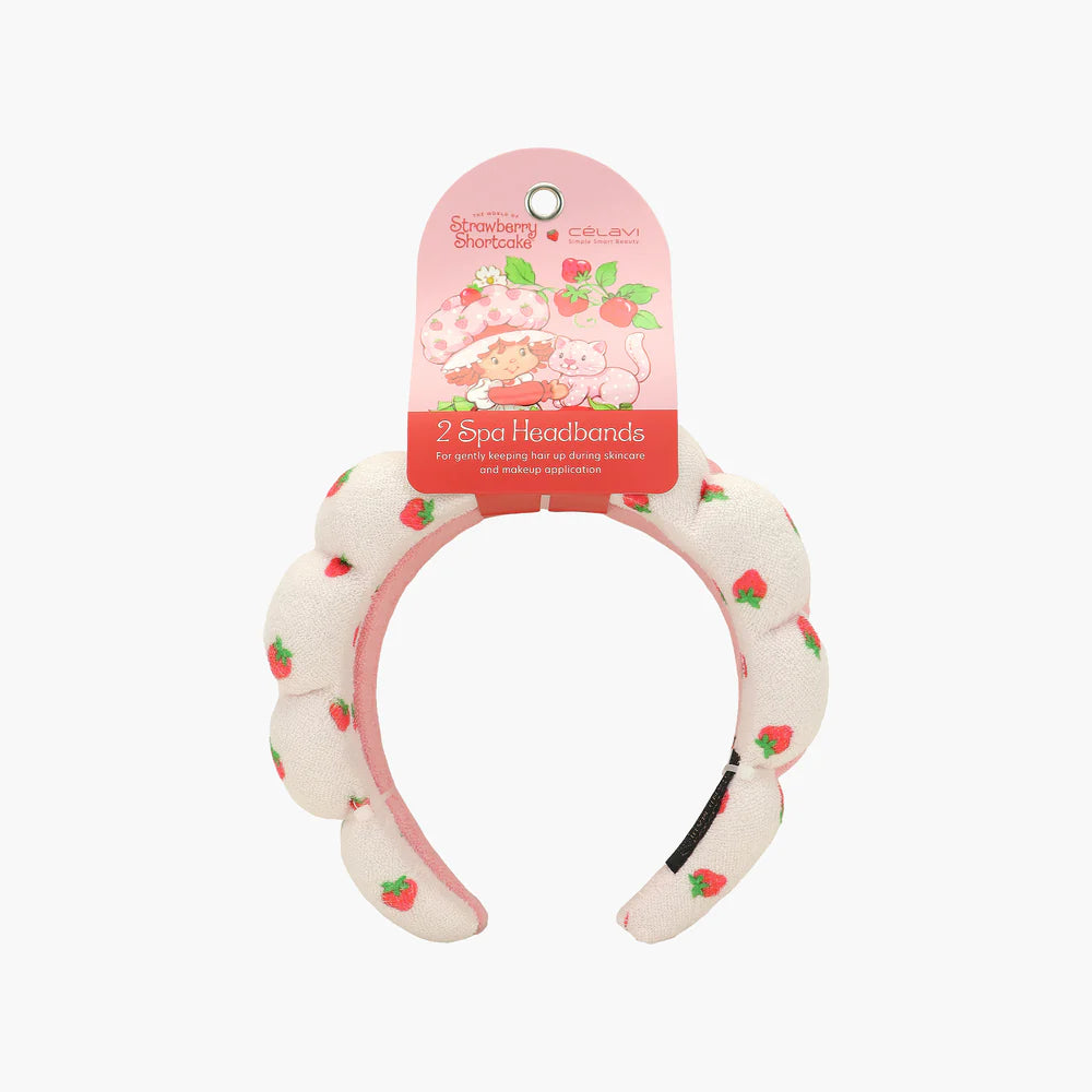 SET DIADEMA DE ESPONJA 2 PIEZAS  STRAWBERRY SHORTCAKE CELAVI