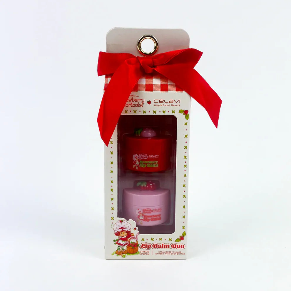 LIP BALM DUO STRAWBERRY SHORTCAKE X CELAVI