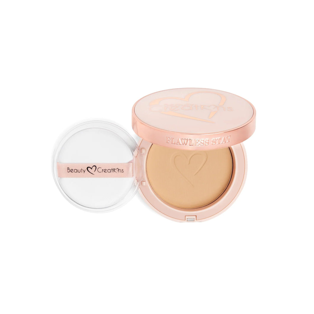 MAQUILLAJE EN POLVO FLAWLESS STAY POWDER FOUNDATION TONO 2.5 BEAUTY CREATIONS