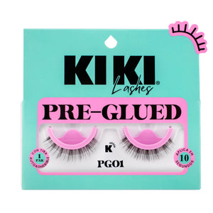 PAR DE PESTAÑAS PG01 PRE GLUED KIKI LASHES