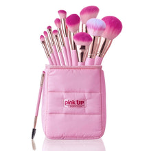 Cargar imagen en el visor de la galería, SET PINK PUFFER BRUSHES SET PINK UP
