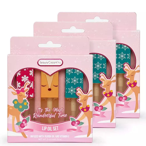 ITS THE MOST REINDEERFUL LIP OIL SET BEAUTY CREATIONS