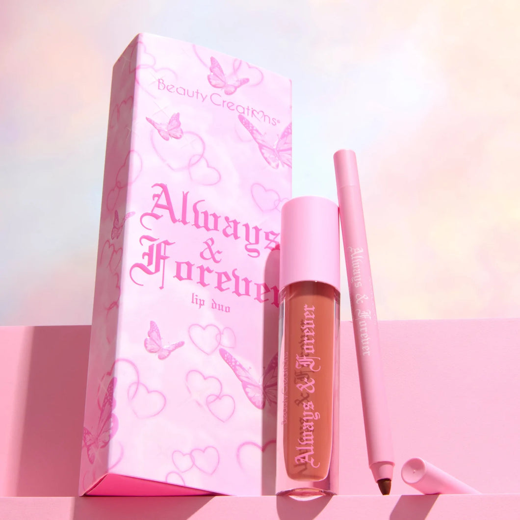 LIP DUO  ALWAYS & FOREVER COLECCIÓN BABY GILR BEAUTY CREATIONS