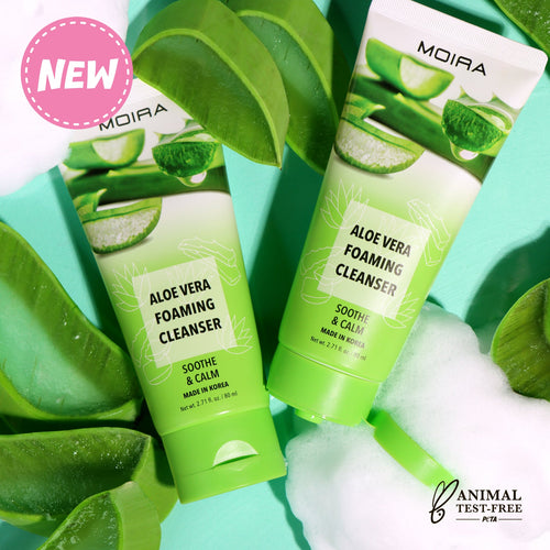 JABÓN FACIAL ALOE VERA FOAMING CLEANSER MOIRA BEAUTY